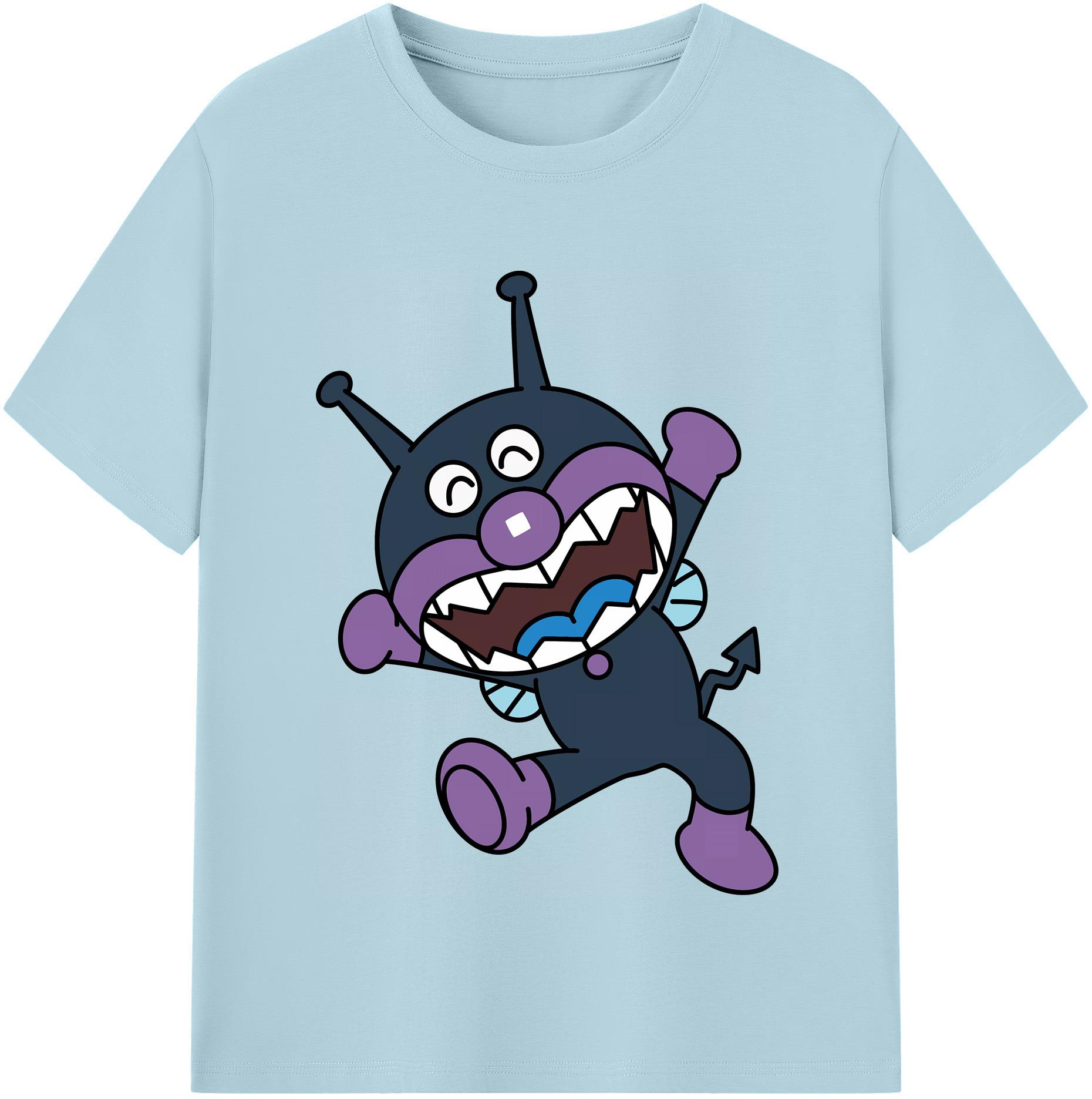 （画像用） アンパンマン Anpanman 綿100％半袖Tシャツ（フロントプリント）